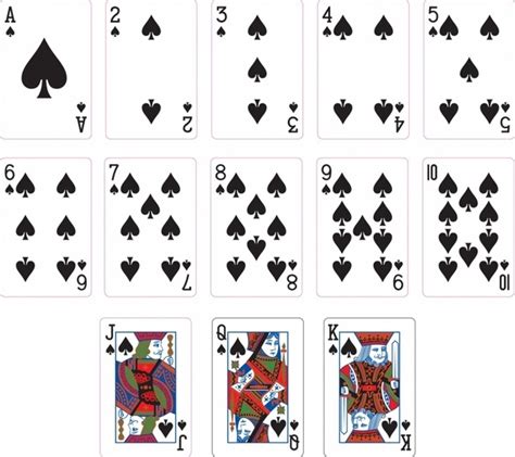 how many spade cards in a deck of 52